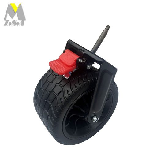 7-inch off-road wide wheel with bearing casters and brake VPU0702