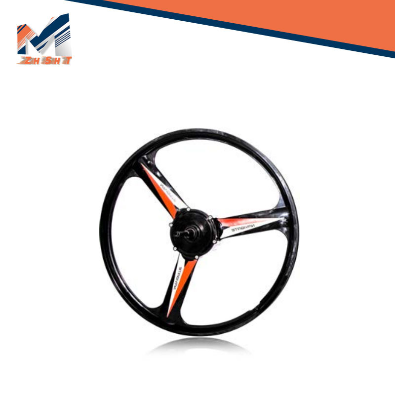 24 inch magnesium alloy integrated wheel motor mountain bike motor brushless toothed motor modified car three blade wheel