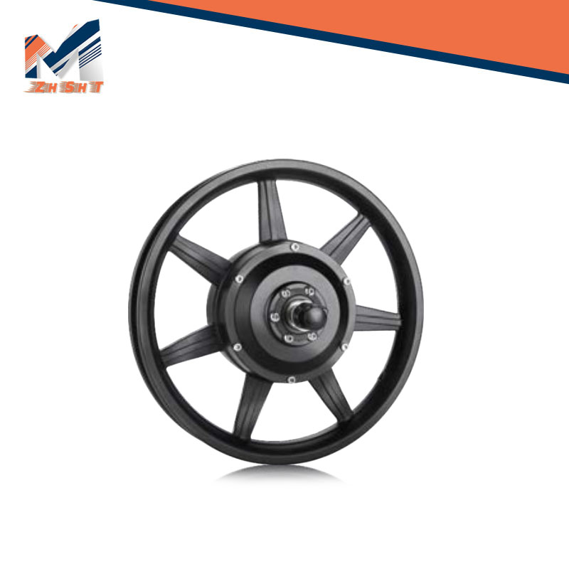 14 inch electric vehicle motor, high torque brushless toothed motor, high-power reduction gear hub motor, disc brake motor